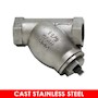 Cast Y Strainer - Threaded - Socket Weld - Cast Stainless Steel
